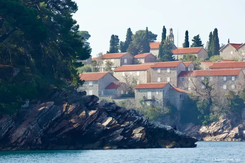 Beaches Near Sveti Stefan in Budva