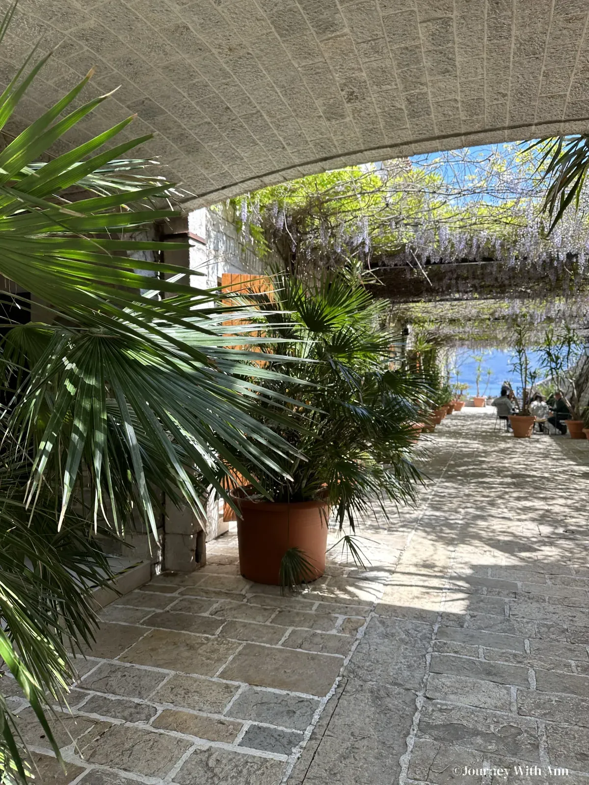 Open terrace in the Citadel, Budva, Montenegro