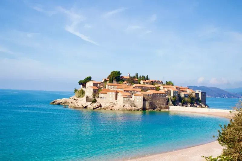 Beaches Near Sveti Stefan in Budva