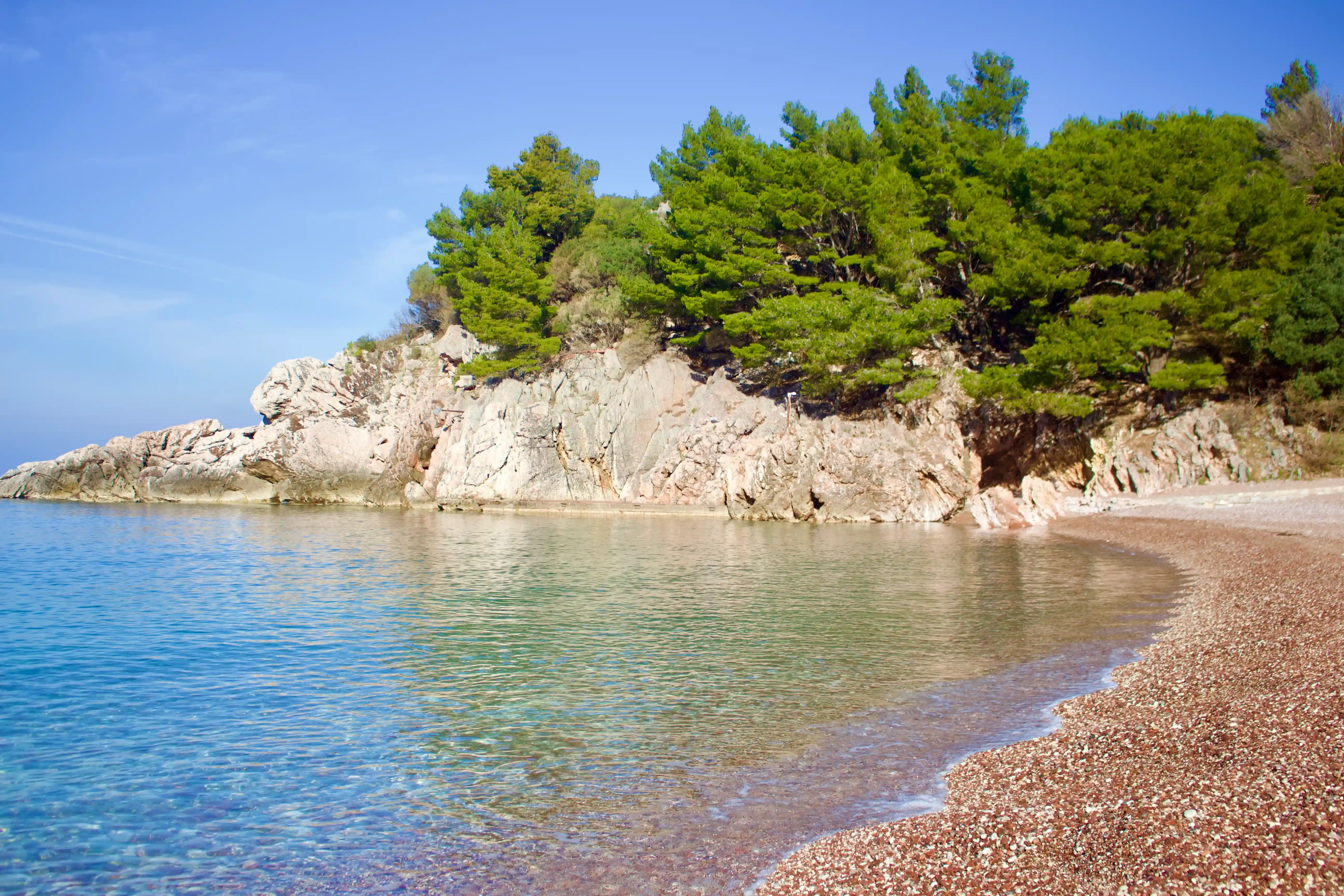 Imagine King’s Beach in Budva