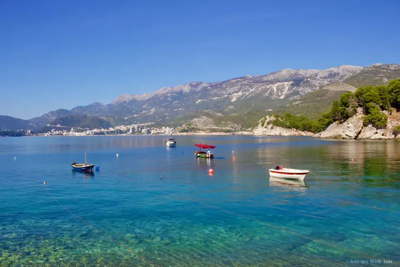 Beaches Near Sveti Stefan in Budva