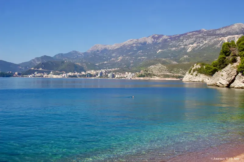 Beaches Near Sveti Stefan in Budva