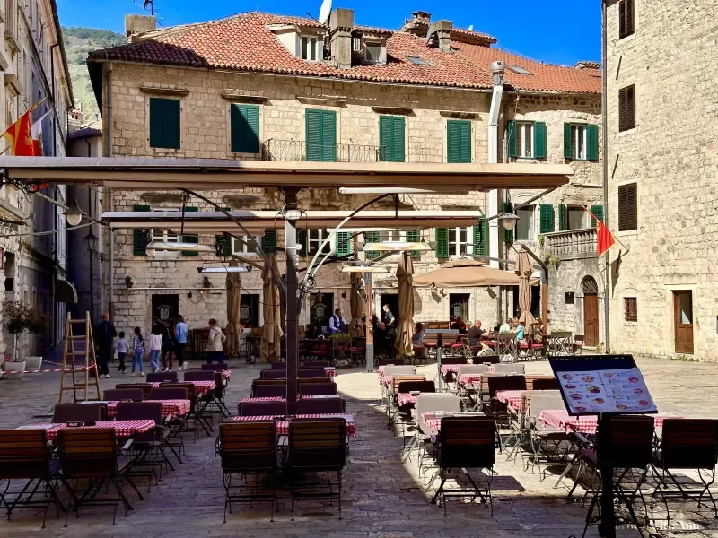 Kotor Old Town Restaurants. in Kotor