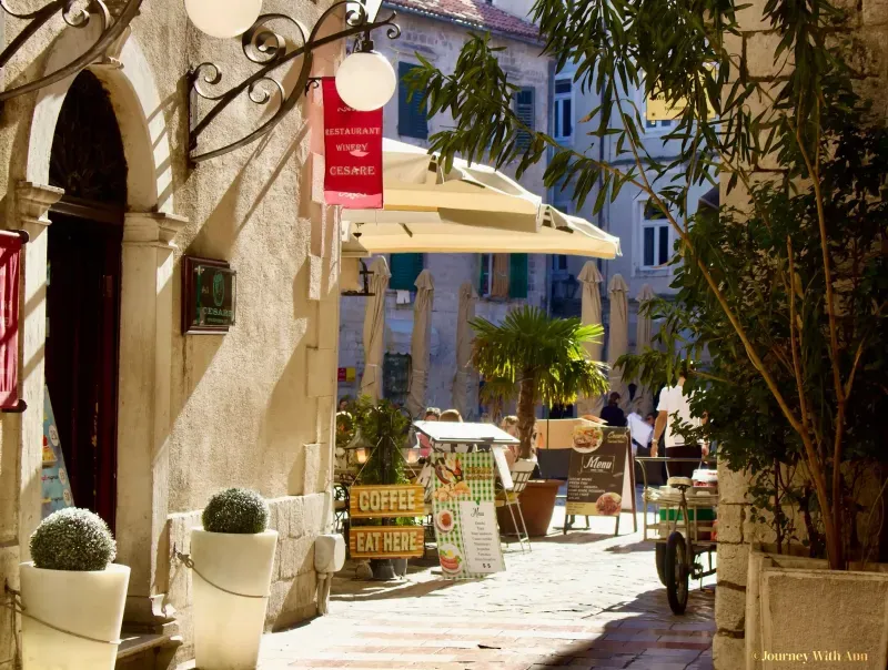 A cozy restaurant in Kotor Old Town