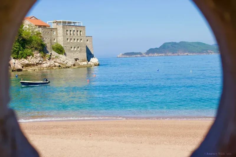 Beaches Near Sveti Stefan in Budva