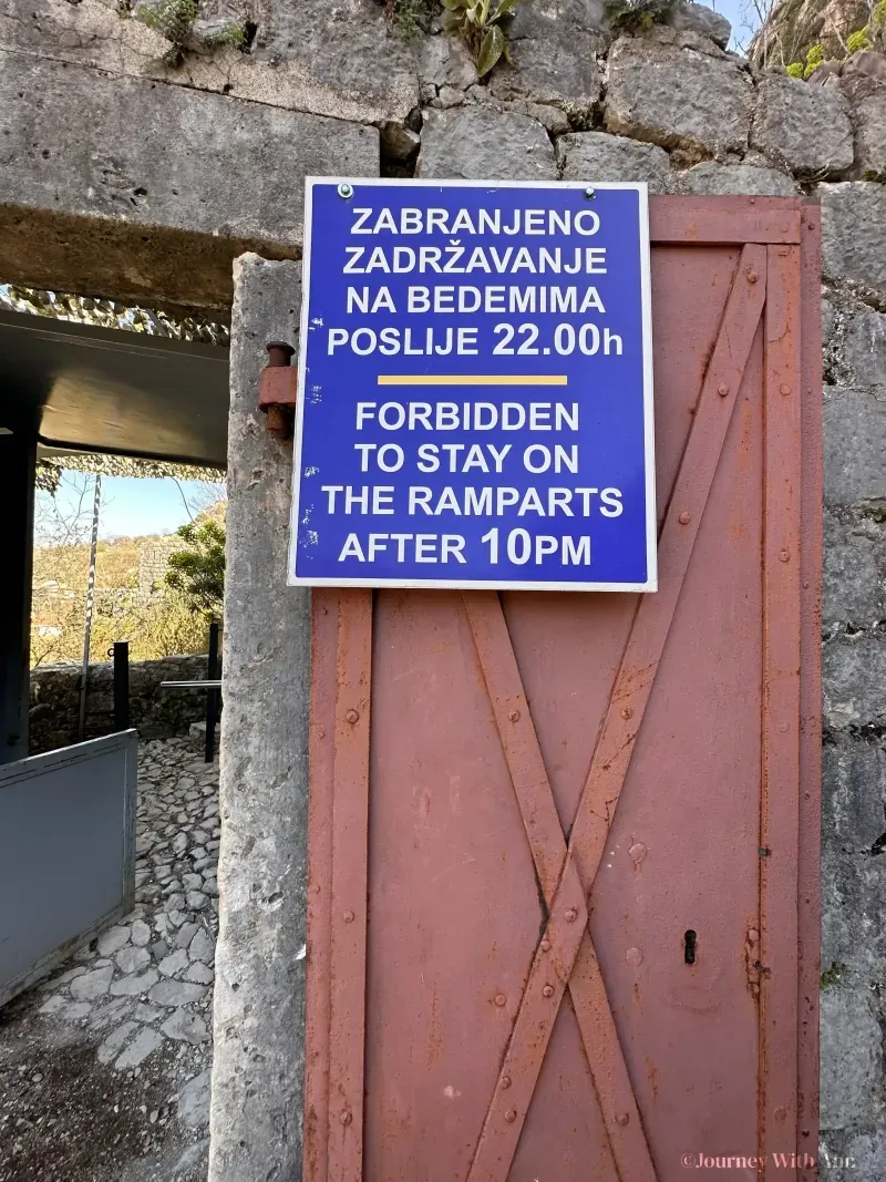 How Long Does It Take To Walk Up Kotor Fortress? in Kotor