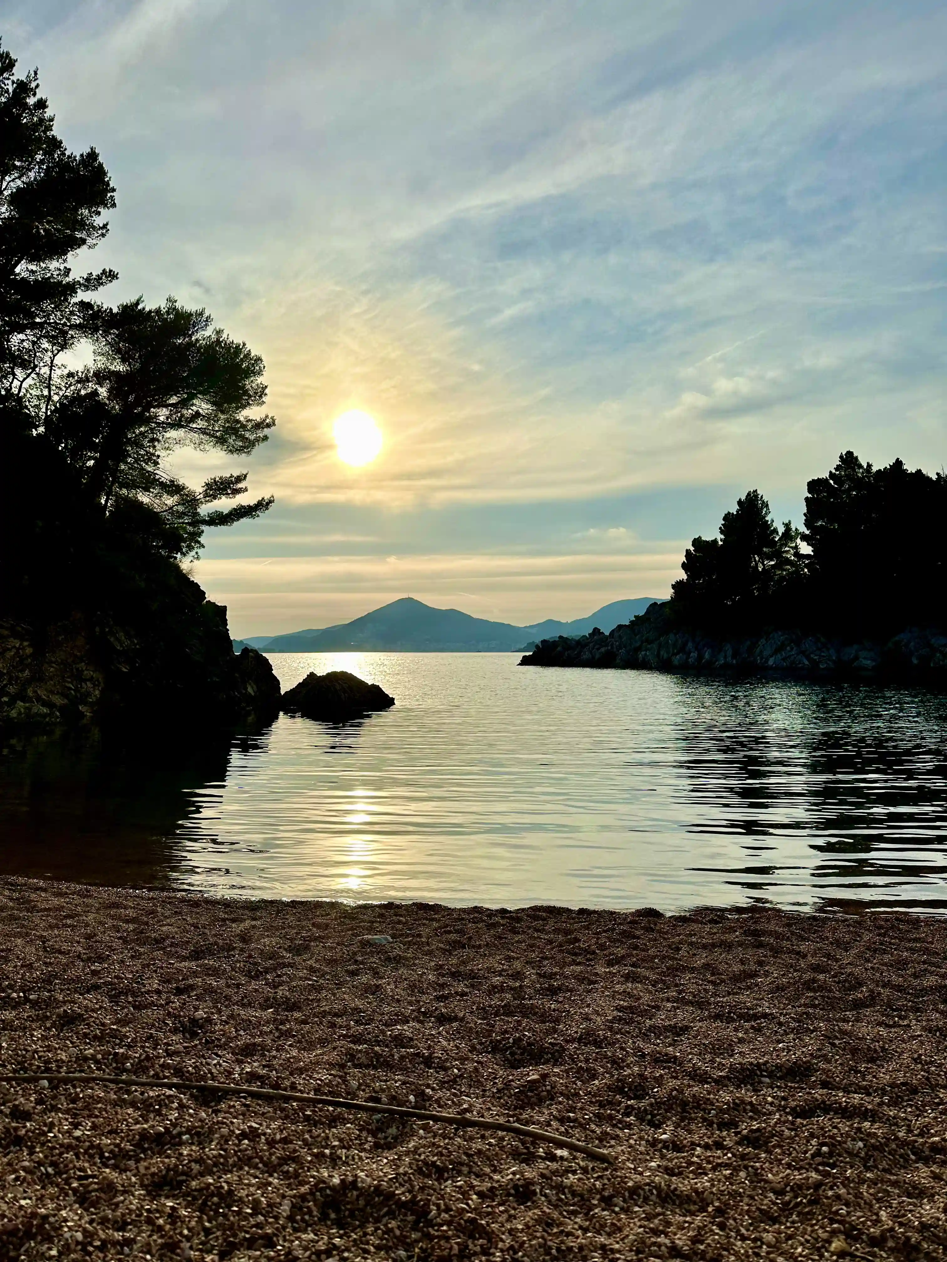 Imagine Queen’s Beach in Budva