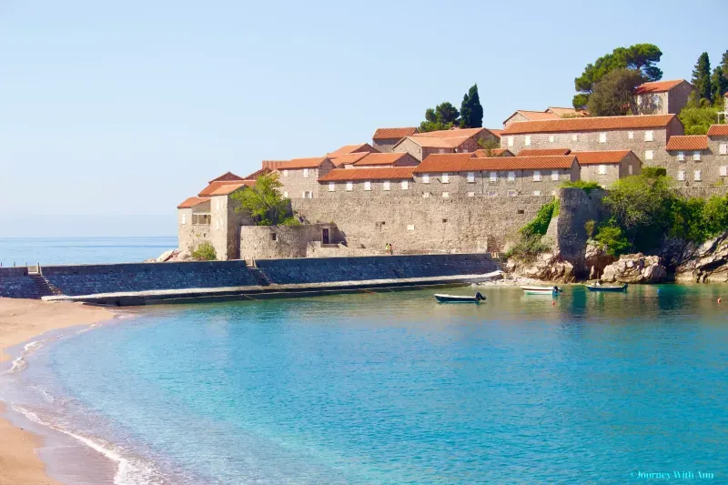 Beaches Near Sveti Stefan in Budva